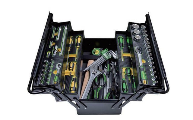 LIBRE SERVICE AGRICOLE - OUTILS KING TONY / JD - CAISSE A OUTIL 82 PIECES JOHN DEERE