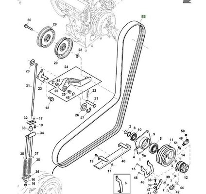 MOISSON - PIECES GRANDES CONSO - COURROIE MOIS BAT TRAPEZOIDALE