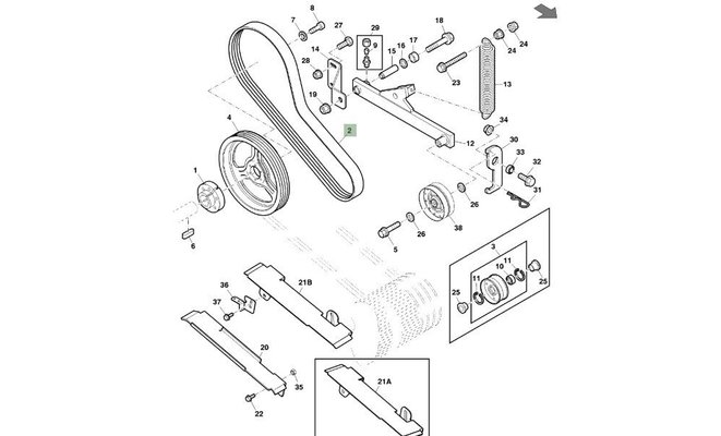 MOISSON - PIECES GRANDES CONSO - JEU DE 3 COURROIES ECLATEUR