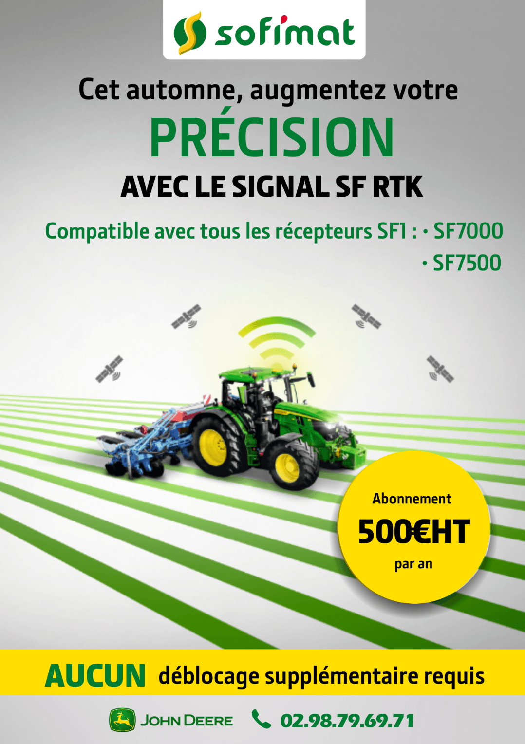 Cet automne, augmentez votre précision avec le signal SF RTK !