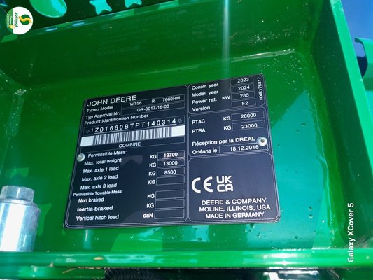 Moissonneuse batteuse John Deere T660HM