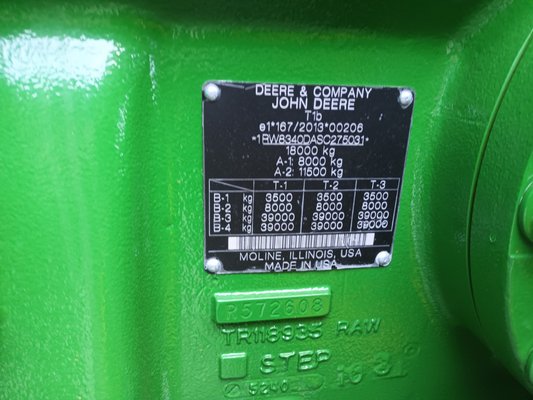 Tracteur agricole John Deere 8R340