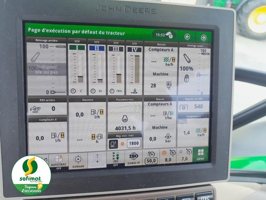 Tracteur agricole John Deere 6R175