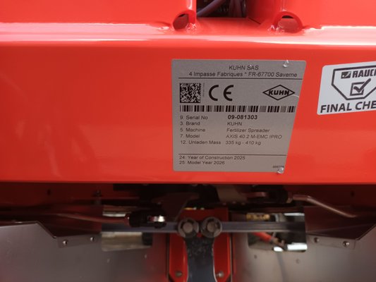 Distributeur d'engrais Kuhn AXIS402M EMC