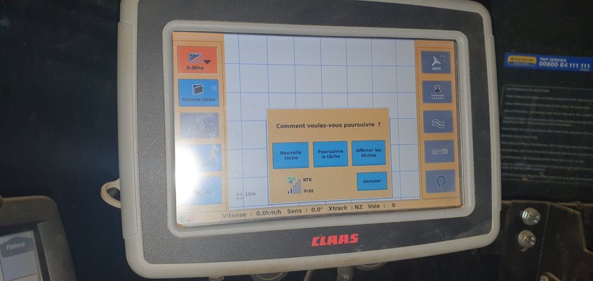 Agriculture de précision Claas S7
