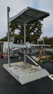 Tondeuse autoportée Autres Support porte-tondeuse autoportée 3 plateaux en acier galvanisé