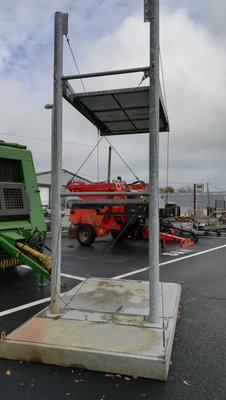 Tondeuse autoportée Autres Support porte-tondeuse autoportée 3 plateaux en acier galvanisé