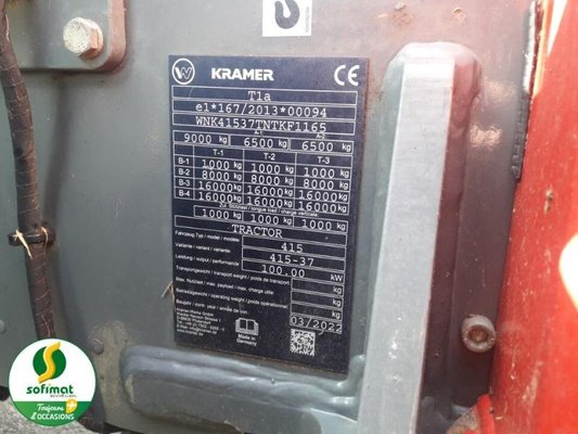 Chariot élévateur télescopique Kramer KT407