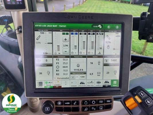 Tracteur agricole John Deere 6R165