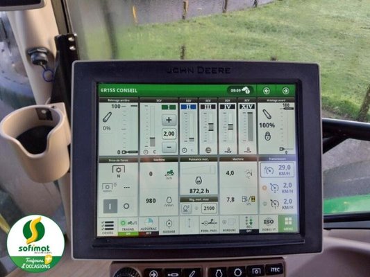 Tracteur agricole John Deere 6R155