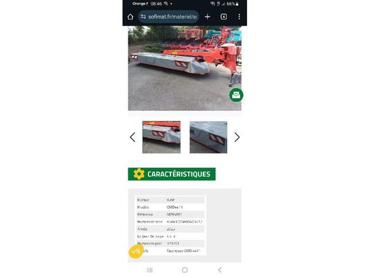 Faucheuse Kuhn GMD4411